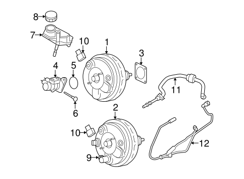 Master Cylinder - Components On Dash Panel for 2016 Volvo S80 #0