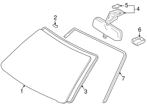 BODY/REVEAL MOLDINGS for 1996 Toyota RAV4 #1