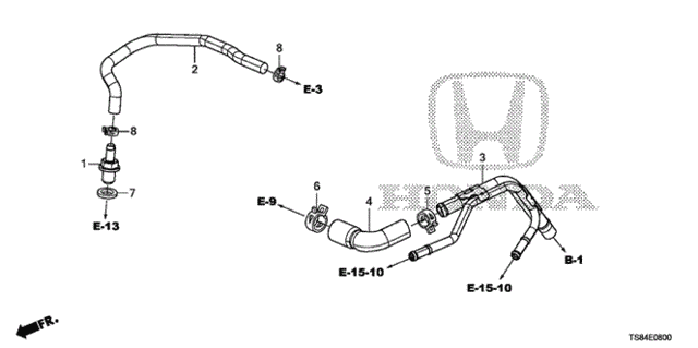 Breather Tube (1.8L) for 2013 Honda Civic #0