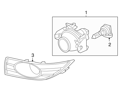 Electrical/Fog Lamps for 2009 Ford Taurus #1