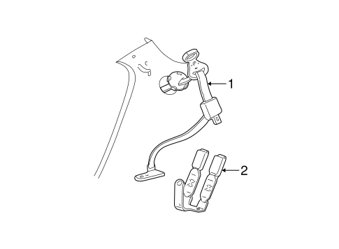 Taurus REAR SEAT BELTS 3