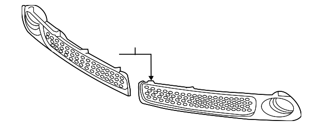 92205605 Деталь LOWER GRILLE, LEFT