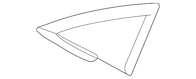 BE8Z-5429711-D Деталь VENT GLASS, LEFT