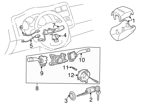 ELECTRICAL/SWITCHES for 1997 Toyota RAV4 #1