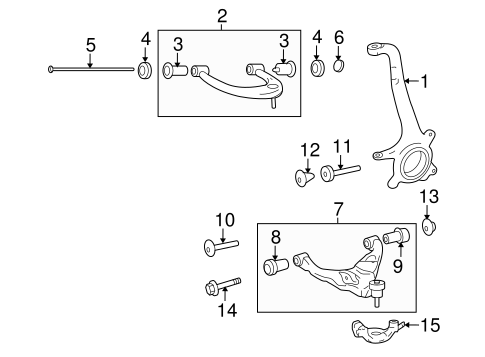 FRONT SUSPENSION/SUSPENSION COMPONENTS for 2013 Toyota 4Runner #3