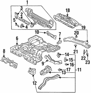 Beam, Rear Suspension Cross Beam, Rear Suspension Cross