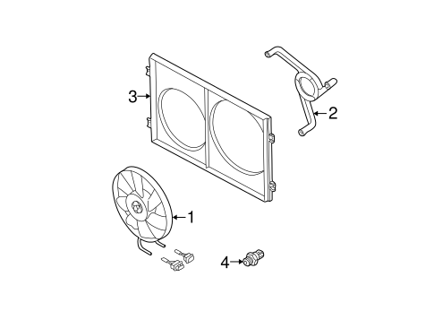 Cooling Fan for 2001 Audi TT #0