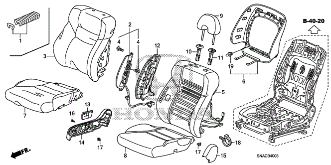 INTERIOR / BUMPER/FRONT SEAT (R.) (2) for 2010 Honda CIVIC SEDAN #1