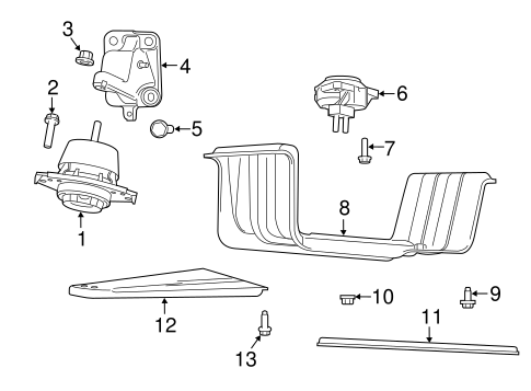 Grand Cherokee ENGINE & TRANS MOUNTING 2