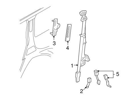 Monterey REAR SEAT BELTS