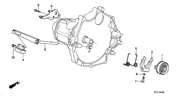 TRANSMISSION - MANUAL/MT CLUTCH RELEASE for 1989 Honda ACCORD SEDAN #1