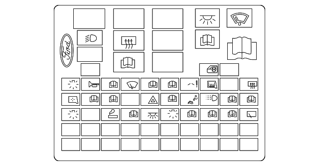 9T1Z5803050A Деталь FUSE BOX LABEL