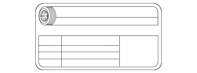 9T1Z1532A Деталь TIRE INFO LABEL