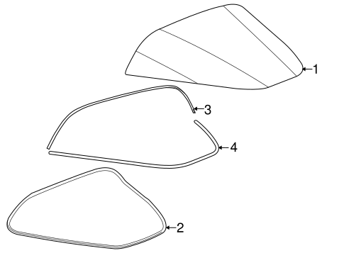 Glass - Lift Gate for 2005 Chevrolet Corvette #0