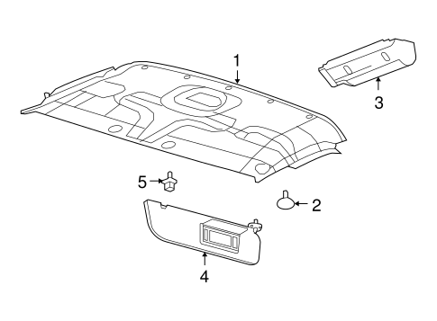 Body/Interior Trim - Roof for 2009 Ford E-150 #1