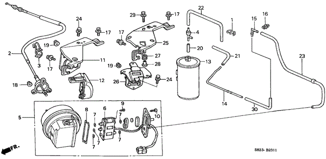 CHASSIS/AUTO CRUISE (2) for 1998 Honda ACCORD COUPE #1