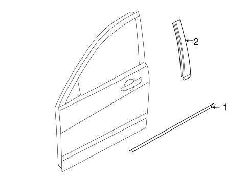 Focus EXTERIOR TRIM - FRONT DOOR