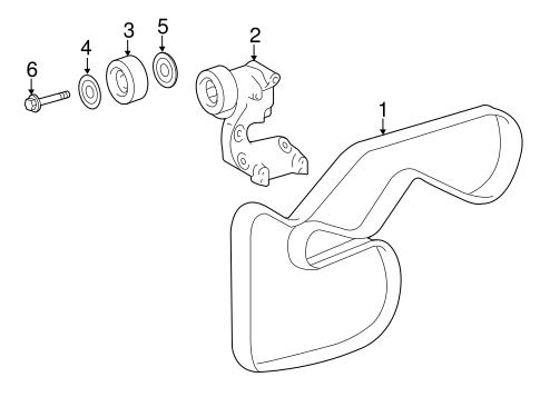 COOLING SYSTEM/BELTS & PULLEYS for 2015 Toyota Avalon #1