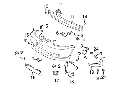 BODY/BUMPER & COMPONENTS - FRONT for 2003 Toyota Echo #1