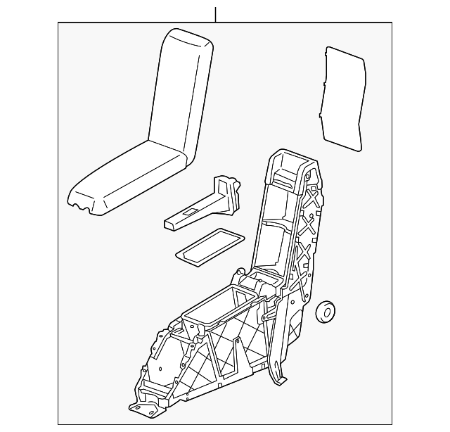 970-553-305-02-DNB Деталь REAR CONSOLE