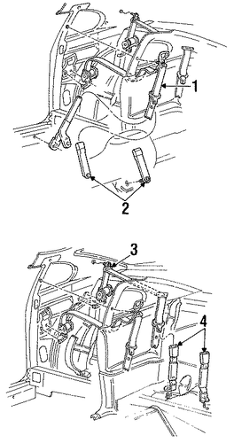 Mustang FRONT SEAT BELTS