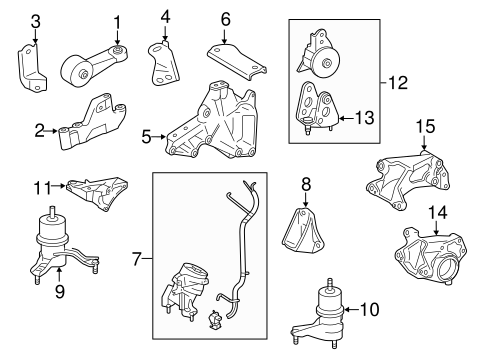 ENGINE/ENGINE & TRANS MOUNTING for 2009 Toyota Venza #1