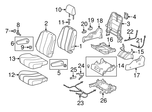 BODY/SECOND ROW SEATS for 2016 Toyota Sienna #3