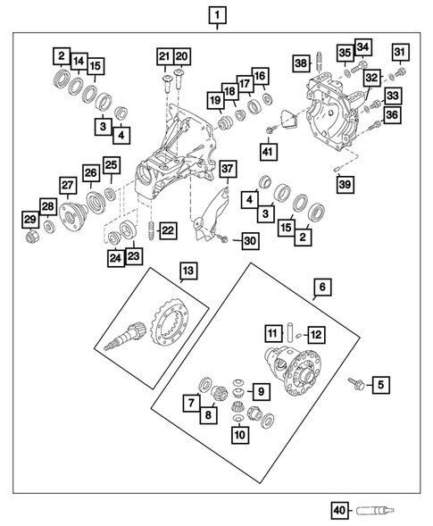 Rear Axle Assembly for 2019 Fiat 124 Spider #1