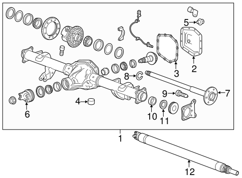 Canyon AXLE HOUSING
