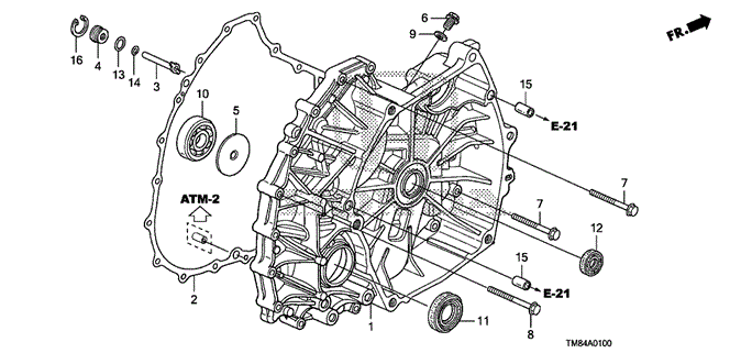 TRANSMISSION - AUTOMATIC/AT FLYWHEEL CASE for 2012 Honda INSIGHT #1