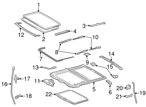 BODY/SUNROOF for 2002 Toyota Camry #2