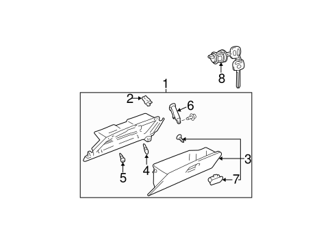 BODY/GLOVE BOX for 2006 Toyota Camry #1