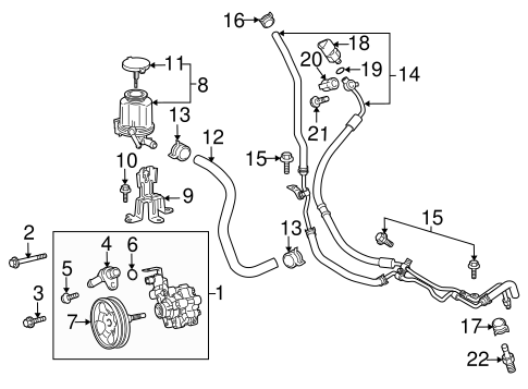 STEERING/PUMP & HOSES for 2011 Toyota FJ Cruiser #1