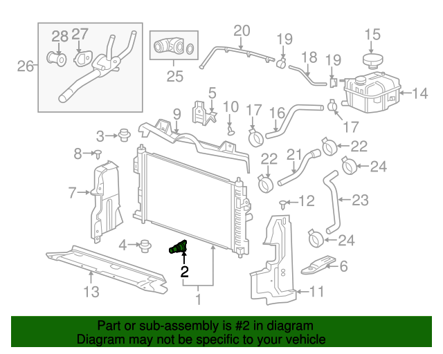 Radiator Drain Plug for 2013 Cadillac XTS22790134 GM Parts Direct