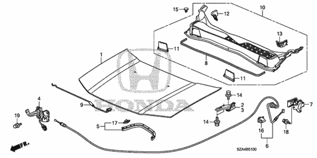 Engine Hood for 2011 Honda Pilot #0