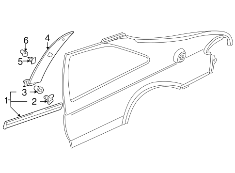 9-3 EXTERIOR TRIM - QUARTER PANEL