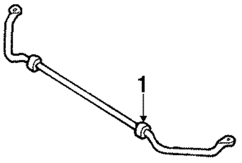 Front Suspension/Stabilizer Bar & Components for 1995 Nissan Pathfinder #1