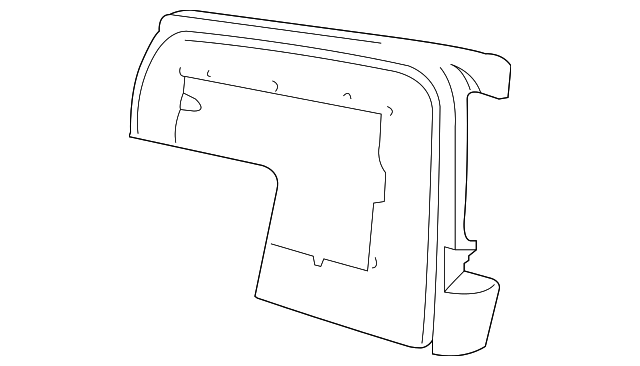 8510097LUP Деталь SEAT BACK PANEL, RIGHT