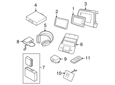 Range Rover ENTERTAINMENT SYSTEM COMPONENTS