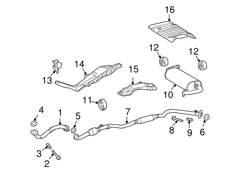 Vibe EXHAUST COMPONENTS