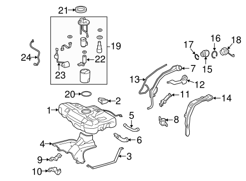 FUEL SYSTEM/FUEL SYSTEM COMPONENTS for 2016 Toyota Corolla #1