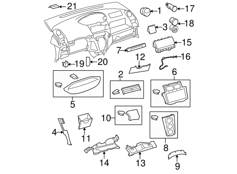 BODY/INSTRUMENT PANEL COMPONENTS for 2011 Toyota Yaris #1