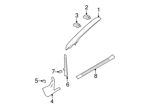 Focus INTERIOR TRIM - PILLARS