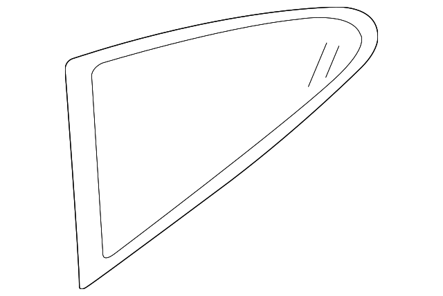 997-543-111-00 Деталь QTR GLASS, LEFT