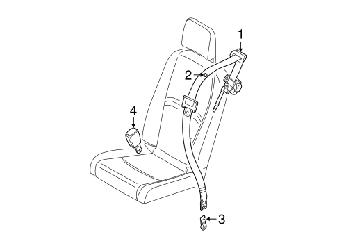 XC90 REAR SEAT BELTS