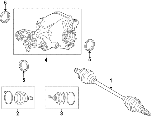 Universals & Rear Axle/Drive Axles for 2018 Cadillac CTS #1