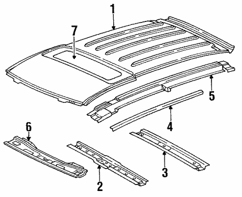 Roof & Components for 1991 Buick Roadmaster #0
