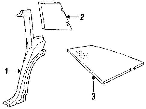 Grand Marquis INTERIOR TRIM - QUARTER PANELS