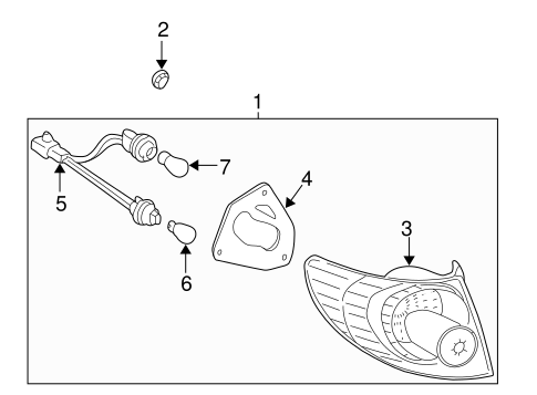 ELECTRICAL/COMBINATION LAMPS for 2006 Toyota Corolla #1