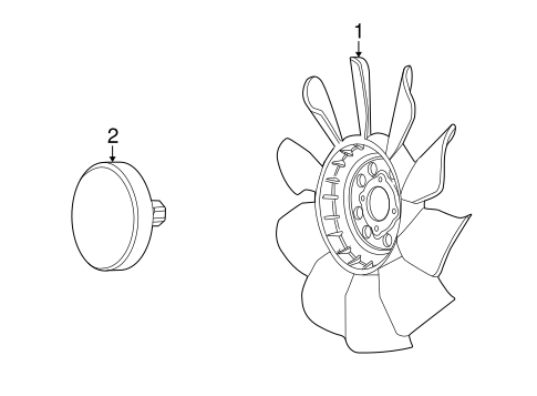 Cooling Fan for 2005 Ford Excursion #0